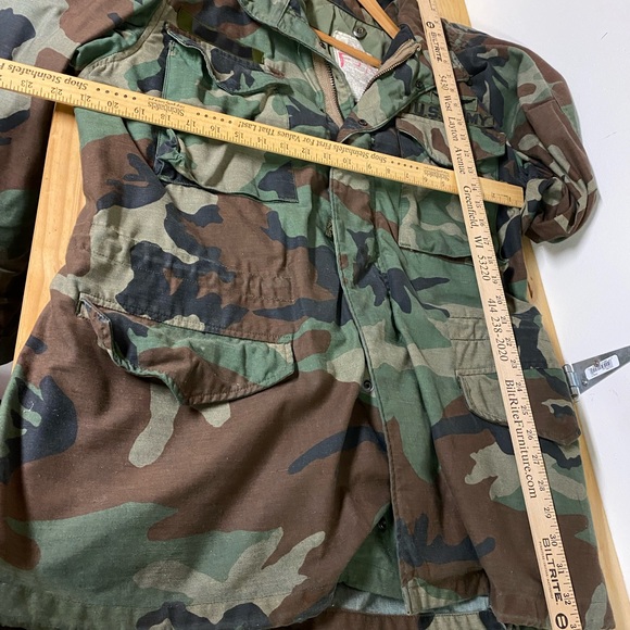 Army, fatigue, camouflage, original jacket. Size: medium long, see photos. - Picture 4 of 9